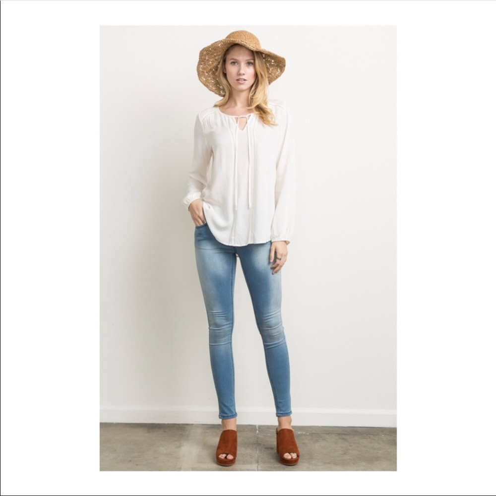 Mystree Printed tie front Blouse.